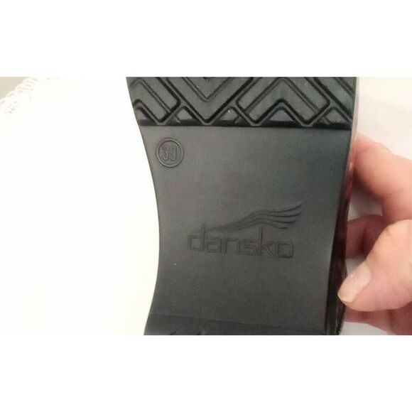 Dansko clogs. Yarn pattern multi-colored, workwear, casual wear. Size 39 - 8.5 - Picture 11 of 11